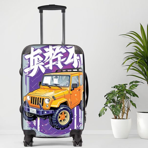 Jeep Luggage, 20/24/28 Inch Luggage, Carry-On, Custom Luggage, Luggage Set, Suitcase, Travel, Vacation, Cabin Suitcase, Custom Suitcase, Personalized Luggage_maomaolike.com