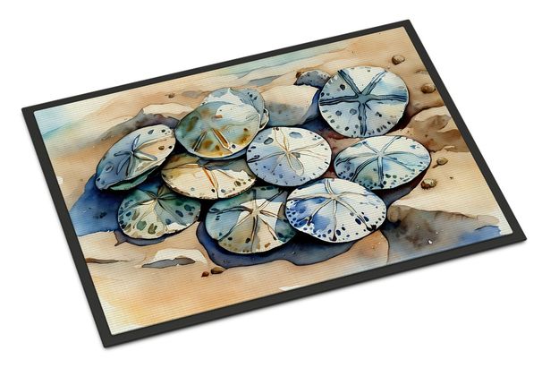 Sand Dollars Doormat Front Door Mat Indoor Outdoor Rugs For Entryway, Non Slip Washable Low Pile, 24H X 36W_maomaolike.com