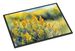 Nebraska Goldenrod In Watercolor Doormat Front Door Mat Indoor Outdoor Rugs For Entryway, Non Slip Washable Low Pile, 24H X 36W_maomaolike.com