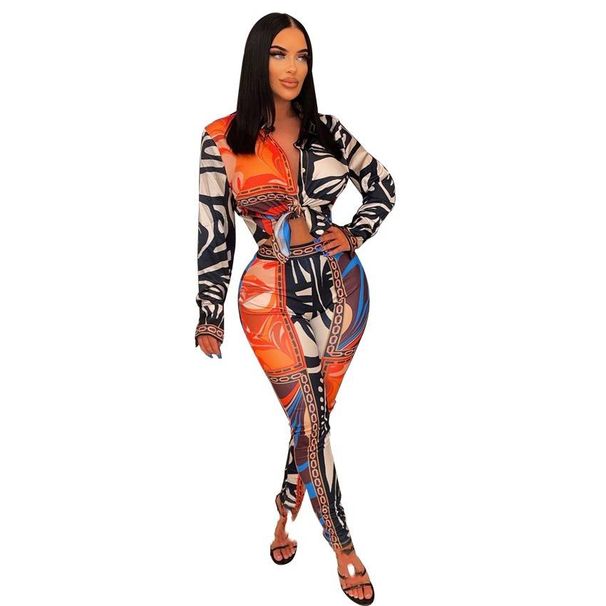 Women's clothing supply sexy printed fashion suit pants_maomaolike.com