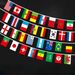 1set 32 Countries String Flags, International Hanging Bunting Pennant Banner, Decoration For Grand Opening, Sports Bar, Party Events, 32 Feet Long_maomaolike.com