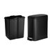 Slim Bathroom Trash Can, 11.4 X 5.71 X 10.7 Inch Small Bedroom Trashcan With Step Pedal & Soft Close Lid, 6L Steel Garbage Can With Detachable Inner Bin, For Kitchen, Home, Dorm, Office, Black_maomaolike.com