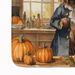 Briard Fall Kitchen Pumpkins Memory Foam Kitchen Mat Machine Washable Anti-Fatigue Mat Cushion Comfort Bath Mat Or Kitchen Rug_maomaolike.com