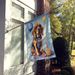 Bloodhound Happy Birthday House Flag Large Porch Sleeve Pole Decorative Outside Yard Banner Artwork Wall Hanging, Polyester, House Size, Multicolor_maomaolike.com