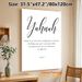 Biblical Verse Yahuah Painting Poster, Elegant Minimalist Black Typography Poster, Inspirational Religious Scripture Decor Idea For Home, Prayer Space_maomaolike.com