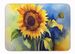 Sunflowers In Watercolor Memory Foam Kitchen Mat Machine Washable Anti-Fatigue Mat Cushion Comfort Bath Mat Or Kitchen Rug_maomaolike.com