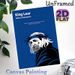 King Lear Themed Painting Poster, Minimalist Blue & Black Line Art Poster, Featuring Classic Shakespearean Quote, Ideal For Study Rooms And_maomaolike.com
