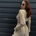 Women's clothing fashion solid color lace short long-sleeved top wide-leg pants two-piece set_maomaolike.com