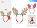 Christmas Headband Reindeer Antlers Clips Santa Claus Hats 12 Pcs_maomaolike.com