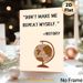 History Quote & Globe Themed Painting Poster, Witty Typographic & Cartoon Globe Poster, Humorous History-inspired Decor Ideal For Study Room_maomaolike.com