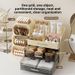 Cosmetic Desktop Storage Box Household Dressing Table Large Capacity Pen Holder Makeup Brush Lipstick Eyeshadow Powder Puff Storage Rack Home Decor_maomaolike.com