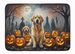 Golden Retriever Spooky Halloween Memory Foam Kitchen Mat Machine Washable Anti-Fatigue Mat Cushion Comfort Bath Mat Or Kitchen Rug_maomaolike.com