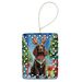 American Water Spaniel Christmas Reindeer Porcelain Ornament Christmas Tree Hanging Decorations For Home Christmas Holiday, Rectangle, Gift, Multicolor_maomaolike.com