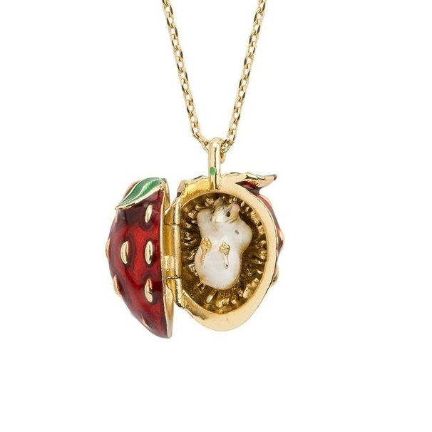 Animal Pendant Unique Delicate Women Brass Clavicle Chain Comfortable Fruit Easter Egg Necklace For Date_maomaolike.com
