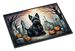 Scottish Terrier Spooky Halloween Doormat Front Door Mat Indoor Outdoor Rugs For Entryway, Non Slip Washable Low Pile, 24H X 36W_maomaolike.com