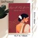 Indian Gajra Themed Painting Poster, Graceful Traditional Indian Female Portrait Poster, Cultural Decorative Piece Ideal For Home & Festive Gathering_maomaolike.com