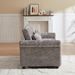 58.27 Inch 3-in-1 Loveseat Sofa Bed - Chenille Fabric Pull-Out Couch Sleeper - Full KD Back Frame, Seat Frame, Armrests & 2 Pillows - Functional Sofa Bed For Living Room - Light Gray Fabric_maomaolike.com