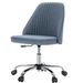 Modern Fabric Armless Adjustable Swivel Office Desk Chairs With Wheels_maomaolike.com