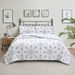 Quilted Duvet Cover Set - 3-Piece Reversible Bedspread With Embroidery Washable Lightweight Summer Blanket For_maomaolike.com