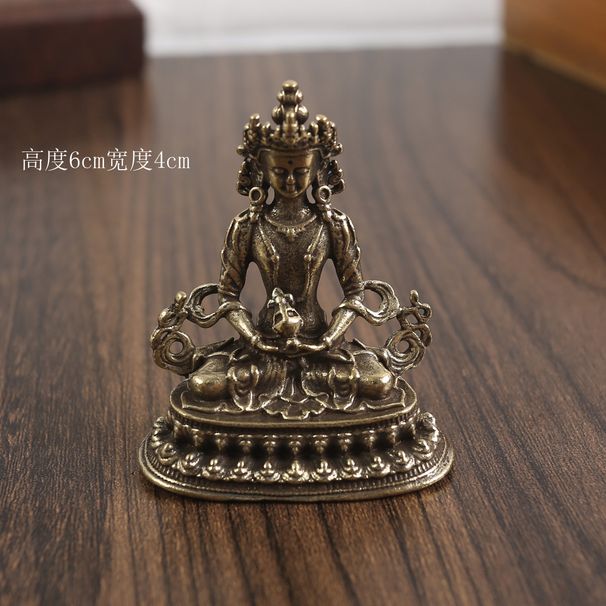 Brass Dunhuang Flying Goddess Thousand-Hand Guanyin Bodhisattva Buddha Statue Copper Metal Craft Ornament Street Vendor Wholesale_maomaolike.com