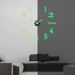Creative Frameless Mute Wall Clock Simple DIY Living Room Stereoscopic Decorative Clock Luminous Clock Wall Sticker Clock Black Gold Silver_maomaolike.com