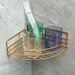 New No-punch Shelf, Wider And Taller Corner Storage Shelf, Durable Electroplated Iron Shelf, Suitable For Home, Bathroom Use_maomaolike.com