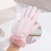 Pearl Series Winter Warm Ladies Gloves Winter Windproof Girls Outdoor Cycling Driving Plus Fleece Thick Touch Screen_maomaolike.com