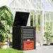 Garden Compost Bin 80 Gallon Outdoor Large Capacity Composter Fast Create Fertile Soil Aerating Box, Orange_maomaolike.com