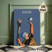 Kilkenny Hurling Painting Poster, Minimalist Flat-style Illustrated Hurler With Hurley & Sliotar Poster, Sporty Decorative Piece Suitable For Home_maomaolike.com