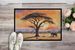 Elephants Savanna Sunrise Doormat Front Door Mat Indoor Outdoor Rugs For Entryway, Non Slip Washable Low Pile, 24H X 36W_maomaolike.com