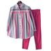 Women's Spring And Autumn Large Size Loose Fat MM Striped Collar Long-sleeved Fashion Sports Suit Two-piece Suit_maomaolike.com