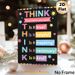 THINK Communication Guideline Painting Poster, Vibrant Typographic Motivational Poster, Encourages Thoughtful Communication, Ideal For Office, Study_maomaolike.com