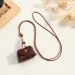 LATS Retro Cute Small Leather Bag Long Necklace For Women Fashion Sweater Chain Neck Hanging Jewelry Versatile Accessory_maomaolike.com