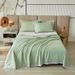 Air Conditioning Quilt Solid Color Thin Summer Quilt Three Piece Set_maomaolike.com