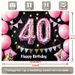40th Birthday Party Banner - 2D Flat Polyester Backdrop, Wall Hanging Photo Props, Birthday Party Supplies_maomaolike.com