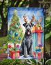 Kerry Blue Terrier Christmas Reindeer Garden Flag Mailbox Flag Decorative Yard Flag Banner Outside Patio Artwork Yard Flower Beds, Garden Size, Multicolor_maomaolike.com