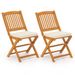 2 Pcs/set Solid Acacia Wood Frame Outdoor Quick-Folding Chairs With Seat Cushions_maomaolike.com