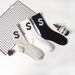Socks women summer thin middle tube socks pure cotton ins trendy letters wear sports net celebrity couple ladies middle tube socks_maomaolike.com