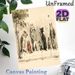 Anthropomorphic Pets Painting Poster, Vintage Whimsical Dressed Dogs & Cats On City Sidewalk Poster, Charming Artistic Decor Suitable For Living Room_maomaolike.com