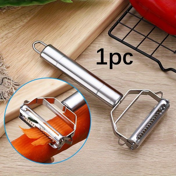1pc, Effortlessly Prepare Fruits And Vegetables With Multifunctional 2-in-1 Peeler, Grater, And Shredder_maomaolike.com