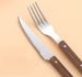 5pcs Silverware Set Flatware Cutlery Set For 1,18/10 Stainless Steel Forged ABS Plywood Rivet Handle Mirror Polished Dishwasher Safe Durable_maomaolike.com