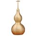 Custom Brass Style One Leaf Bottle Open Hollow Copper Gourd Base Ornament Metal Craft_maomaolike.com