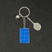 Unisex Paris Games key chain simulation sports metal tennis court key chain_maomaolike.com