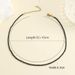 Trendy 3mm Black Clear Beads Chain Short Choker Necklace Female Jewelry Women Sweet Necklaces Bijoux Femme Ladies Party_maomaolike.com