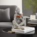 1Pc Abstract Letter For Man Reading Figurine - Unique "Reader" Sculpture, Reading Figure Home Decor, Suitable For Bedroom, Desk, Office Display_maomaolike.com