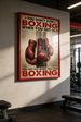 Retro Boxing Theme, Hardcore Motivational Culture, Boxing Gloves, Perseverance And Vitality, Sporting Mottos, Gym Scenes_maomaolike.com