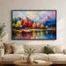 Art Landscape Mountain Lake Nature Scene For Living Room Office Hanging Home Wall Refreshment 40x60cm Framed_maomaolike.com