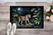 Leopard Nighttime In The Jungle Doormat Front Door Mat Indoor Outdoor Rugs For Entryway, Non Slip Washable Low Pile, 24H X 36W_maomaolike.com
