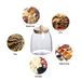 Large Capacity Glass Storage With Wooden Lid, Airtight Mason Jar For Tea, Candy, Grains And Dry Snacks_maomaolike.com