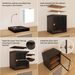 Single Sturdy & Convenient Foldable Cabinet, Durable Steel-Wood Combo With Anti-Slip Design & Quick Fold & Install, Easy To DIY Storage Container With Door, Black_maomaolike.com